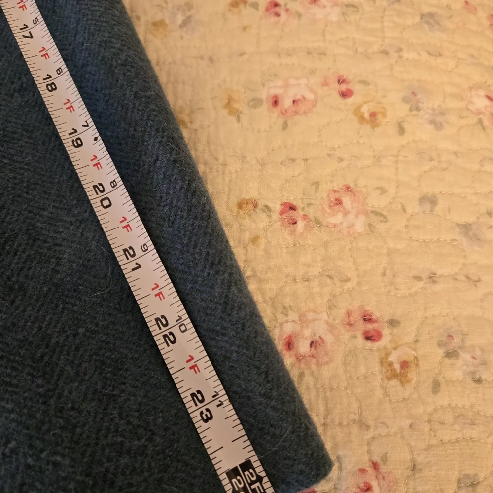 Talbots Teal Shetland Wool Blazor  Size 8 - Picture 9 of 10